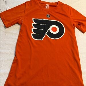 NHL Kids Orange Philadelphia Flyers Logo Tee